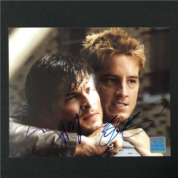 TOM WELLING AND JUSTIN HARTLEY DUAL SIGNED 8X10 - GCG COA