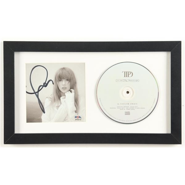 TAYLOR SWIFT SIGNED AND FRAMED CD SLEEVE - PSA COA