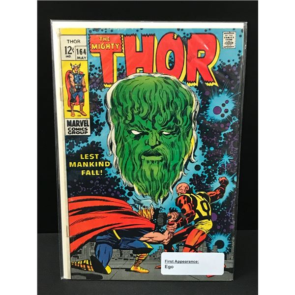 THE MIGHTY THOR #164 1ST APPEARANCE OF EGO - MARVEL COMICS
