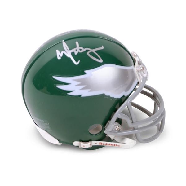 MARK WAHLBERG AND VANCE PAPALE DUAL SIGNED EAGLES MINI HELMET - CELEBRITY AUTHENTICS COA