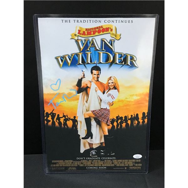 TARA REID SIGNED VAN WILDER 11 X 18 MOVIE POSTER  - JSA AND WWOC COA