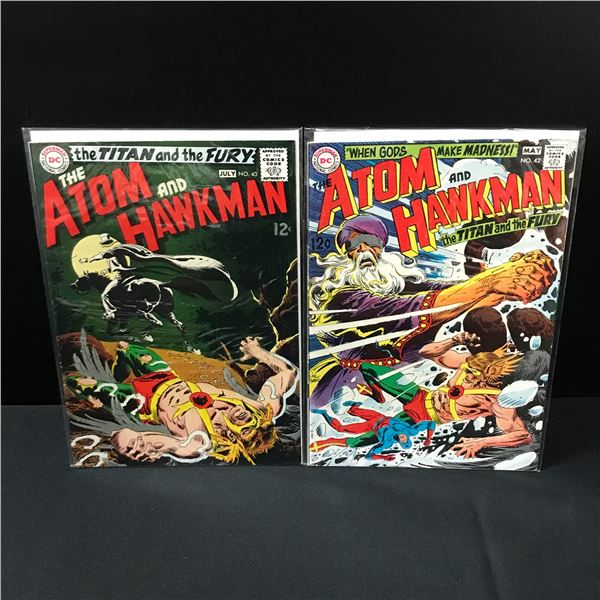 LOT OF 2 THE ATOM AND HAWKMAN COMICS #42-43 - DC COMICS