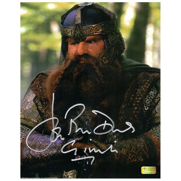 JOHN RHYS DAVIES SIGNED LORD OF THE RINGS 8X10 - CELEBRITY AUTHENTICS COA