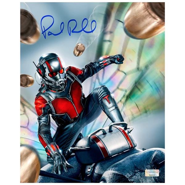 PAUL RUDD SIGNED ANT MAN 8X10 - CELEBRITY AUTHENTICS COA