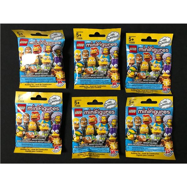 LOT OF 6 PACKS OF LEGO SIMPSONS MINI FIGURES SEALED RETIRED