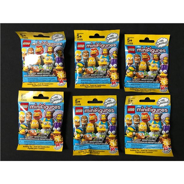 LOT OF 6 PACKS OF LEGO SIMPSONS MINI FIGURES SEALED RETIRED