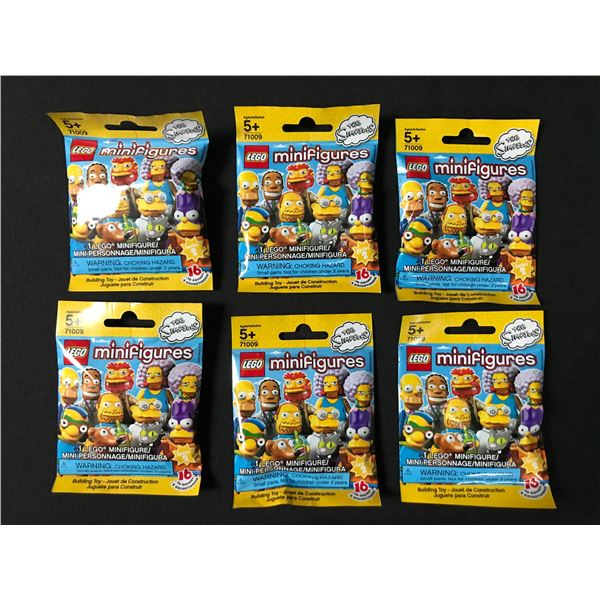 LOT OF 6 PACKS OF LEGO SIMPSONS MINI FIGURES SEALED RETIRED
