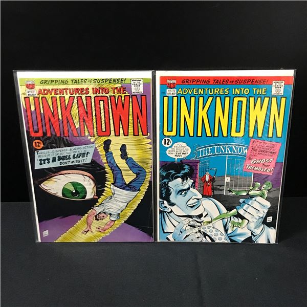 LOT OF 2 ADVENTURES INTO THE UNKNOWN COMICS #171-172 - ACG