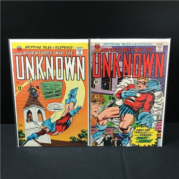 LOT OF 2 ADVENTURES INTO THE UNKNOWN COMICS #165-166 - ACG