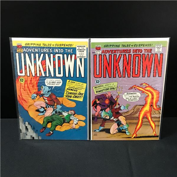 LOT OF 2 ADVENTURES INTO THE UNKNOWN COMICS #163-164 - ACG