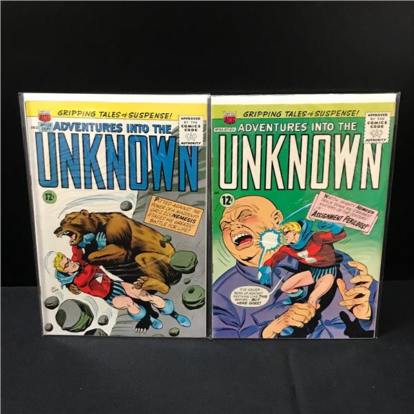 LOT OF 2 ADVENTURES INTO THE UNKNOWN COMICS #159-160 - ACG