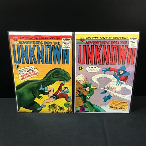 LOT OF 2 ADVENTURES INTO THE UNKNOWN COMICS #155-156 - ACG