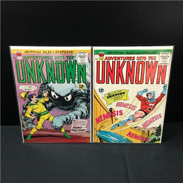 LOT OF 2 ADVENTURES INTO THE UNKNOWN COMICS #153-154 - ACG
