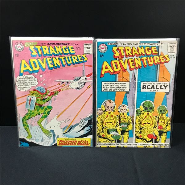 LOT OF 2 STRANGE ADVENTURES COMICS #154-155 - DC COMICS