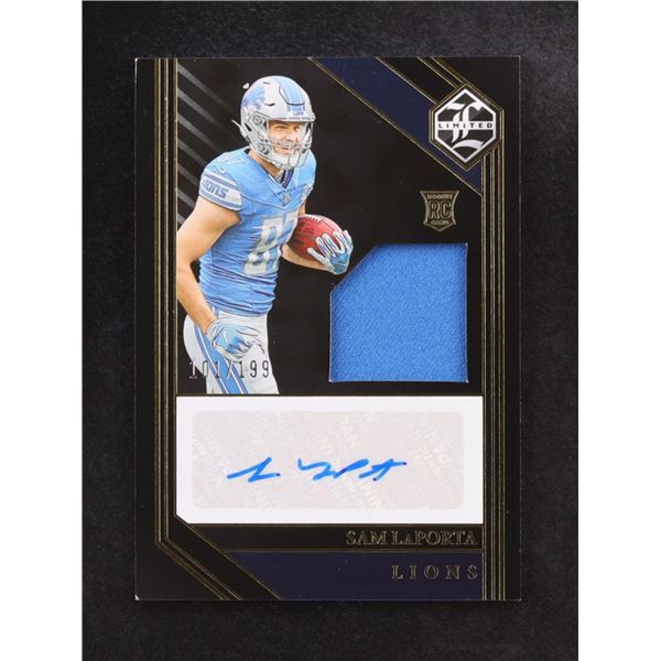 SAM LA PORTA SIGNED ROOKIE CARD 101/199 - PANINI COA