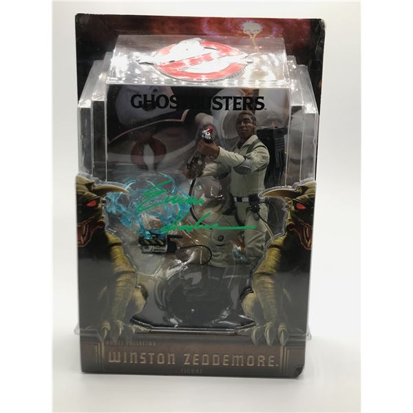 ERNIE HUDSON SIGNED GHOSTBUSTER ACTION FIGURE - CELEBRITY EXPERTS COA