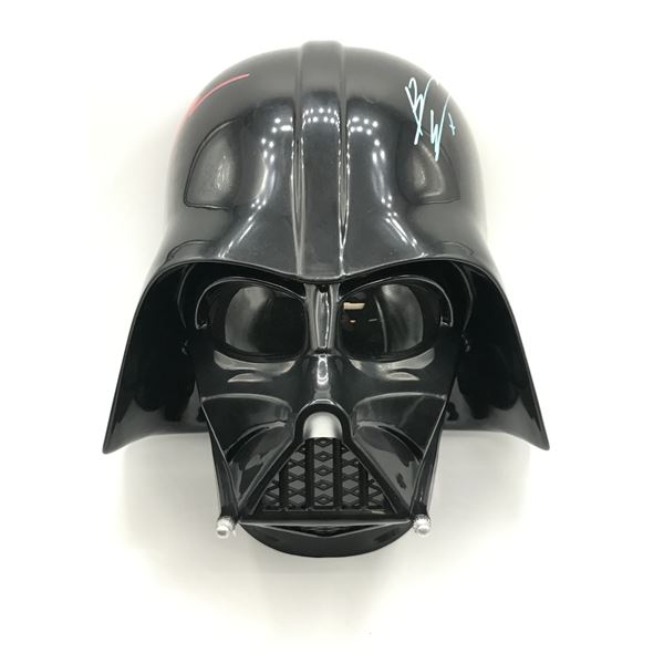 HAYDEN CHRISTENSEN AND EWAN MCGREGOR SIGNED DARTH VADER HELMET - WWOC COA