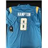 Image 1 : OMARION HAMPTON SIGNED LOS ANGELES CHARGERS JERSEY - ACE COA