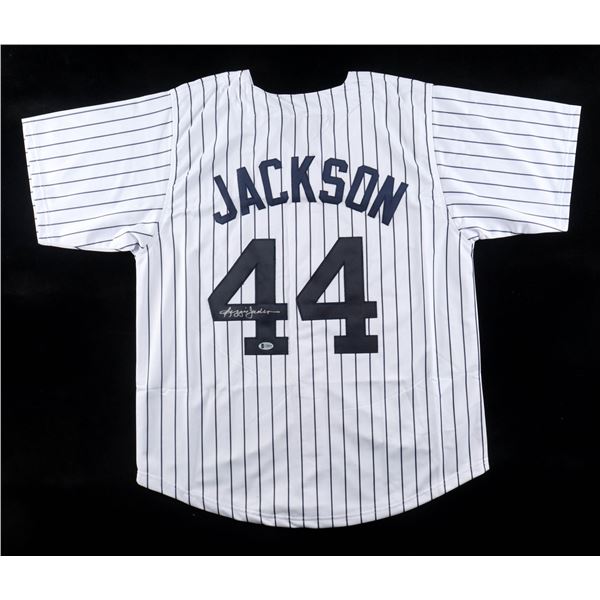 REGGIE JACKSON SIGNED NEW YORK JERSEY - BECKETT COA