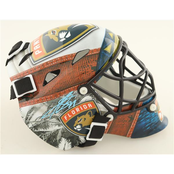SERGEI BROBROVSKY SIGNED FLORIDA PANTHERS MINI HELMET (JSA COA)