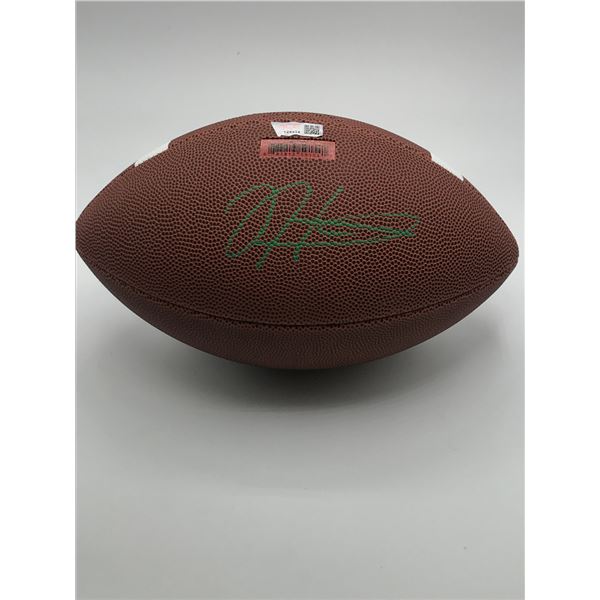 JALEN HURTS SIGNED REDZONE FOOTBALL (ACE COA)