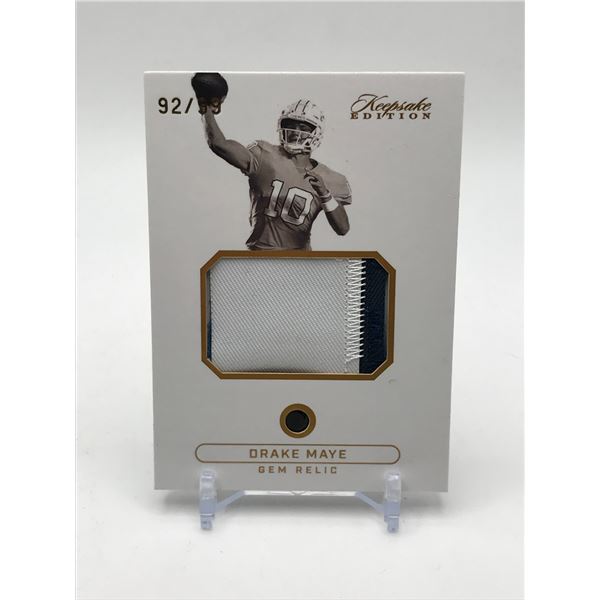 2024 KEEPSAKE EDITION DRAKE MAYE GEM PATCH CARD 92/99