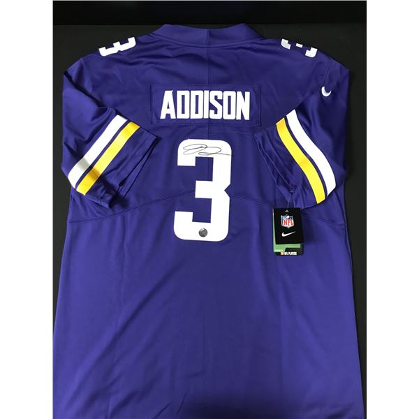 JORDAN ADDISON SIGNED MINNESOTA VIKINGS JERSEY - KB COA