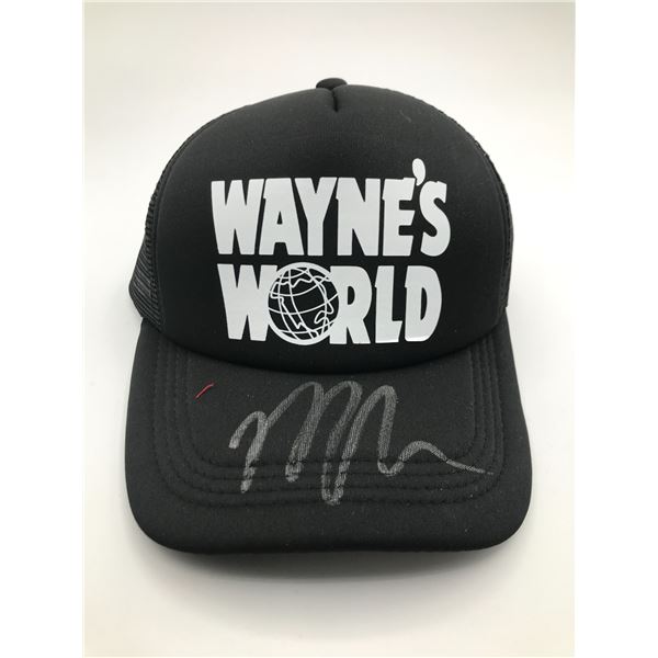 MIKE MYERS SIGNED WAYNE'S WORLD CAP - KB COA