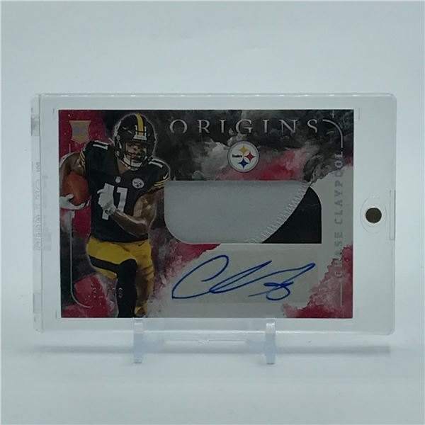 CHASE CLAYPOOL SIGNED PATCH TRADING CARD - PANINI COA