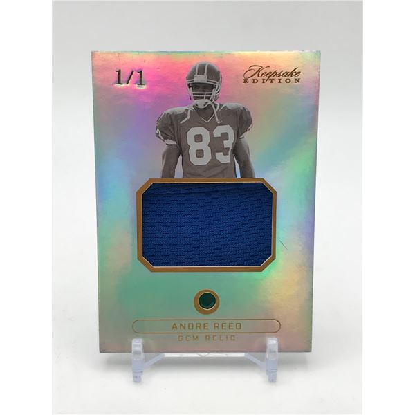 2024 KEEPSAKE EDITION ANDRE REED GEM PATCH TRADING CARD 1/1