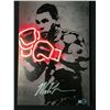 Image 1 : MIKE TYSON SIGNED 11 X 18 CANVAS WWOC COA