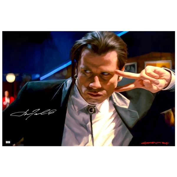 JOHN TRAVOLTA SIGNED 20X30 PHOTO CELEBRITY AUTHENTICS COA