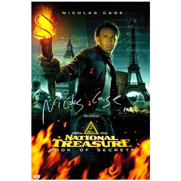 NICHOLAS CAGE SIGNED 16X24 PHOTO CELEBRITY AUTHENTICS COA