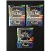 Image 1 : LOT OF 3 2024 LEAF METAL SIGNATURE SERIES MULTI SPORT PROOF SEALED PACKS