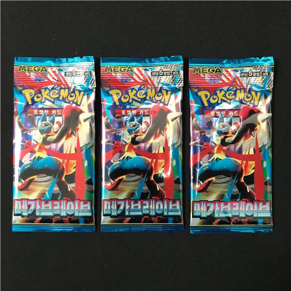 LOT OF 4 POKEMON TCG MEGA PACKS SEALED