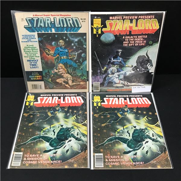 LOT OF 4 STAR-LORD COMICS (MARVEL COMICS)