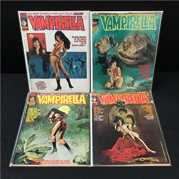LOT OF 4 VAMPIRELLA COMICS