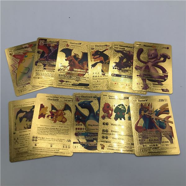 LOT OF GOLD POKEMON TCG TRADING CARDS