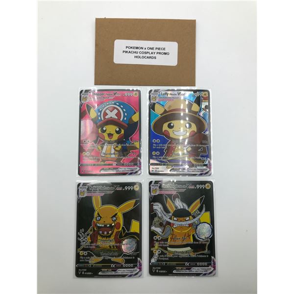LOT OF 4 POKEMON COSPLAY CARDS
