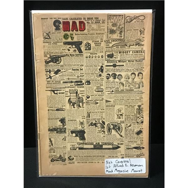 1ST ALFRED E NEWMAN MAD MAGAZINE MASCOT - NOT COVERLESS!