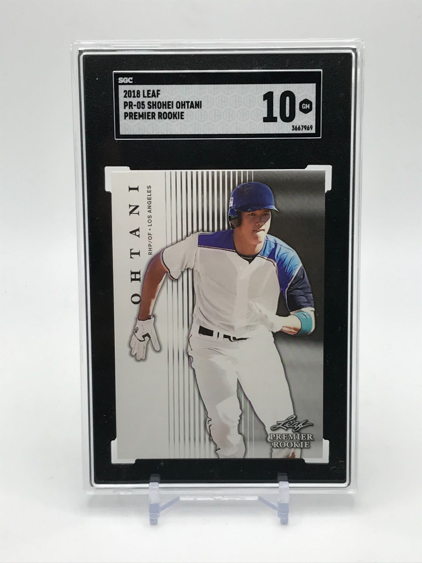 2018 Leaf Premier Rookie Shohei Ohtani #PR4 Red Parallel #/200 - Angels - Mint