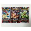 Image 1 : LOT OF 3 POKEMON TCG SCARLET & VIOLET OBSIDIAN FLAMES SEALED PACKS