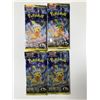 LOT OF 4 SEALED POKEMON TRADING CARDS