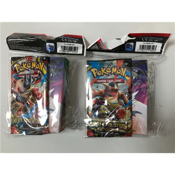 Lot of 2 Pokémon Trading Card Game: Mega Evolution expansion booster packs