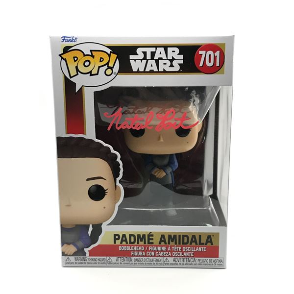 NATALIE PORTMAN SIGNED STAR WARS PADME FUNKO POP - KB COA