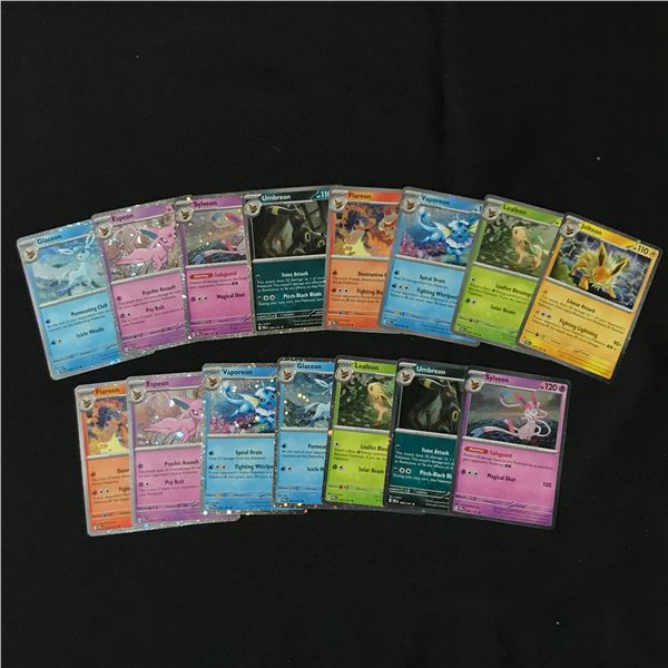 LOT OF 15 POKEMON TCG LOOSE CARDS INCLUDING SEVERAL SHINY