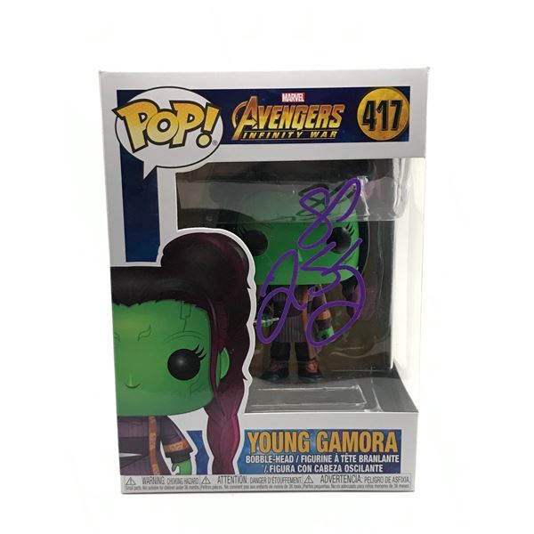 ZOE SALDANA SIGNED GAMORA FUNKO POP - KB COA