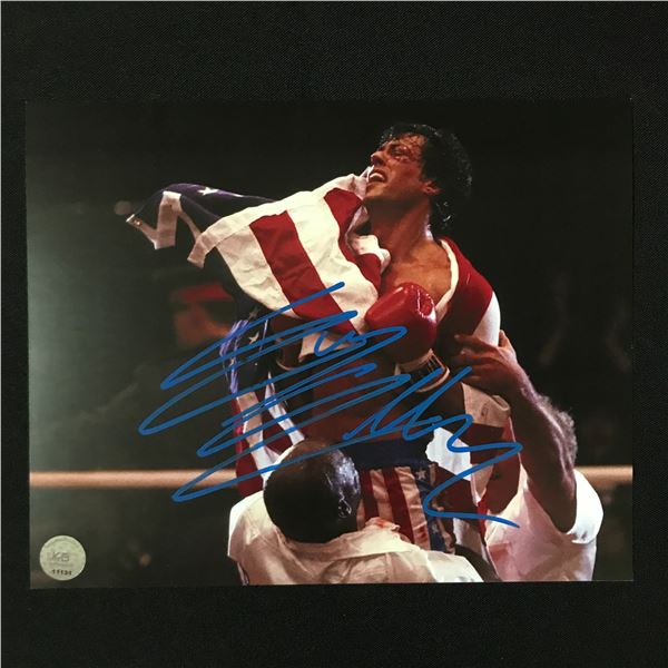SYLVESTER STALLONE SIGNED ROCKY 8X10 - KB COA
