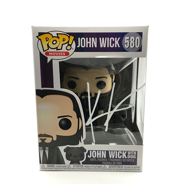 KEANU REEVES SIGNED JOHN WICK FUNKO POP - KB COA