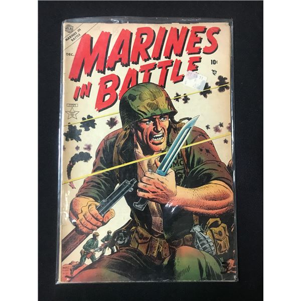 MARINES IN BATTLE DECEMBER ISSUE - ATLAS COMICS